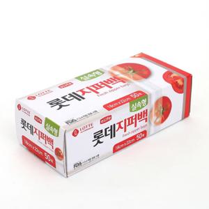 50매 롯데 이라이프 실속형 지퍼백 3Size