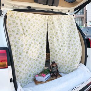 로즈 플라워 차박 캠핑 자동차 트렁크 커튼 3colors