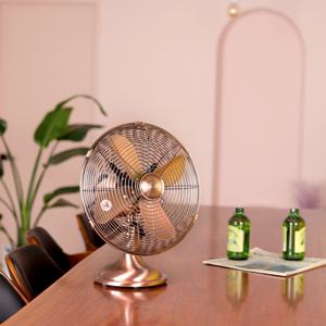 앤틱 클래식 메탈 선풍기, 빈티지 인테리어 4엽 30cm