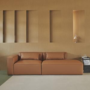 NEW 모데라토 모듈형 천연 가죽소파 3.5인용 메리디안