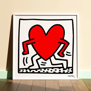 명화 캔버스 그림액자 키스해링 Untitled, 1984 heart - 하트1984