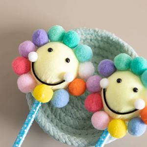 1+1 / 인형 볼펜 스마일 플라워 22cm 선물 만들기 재료 꽃다발 장식