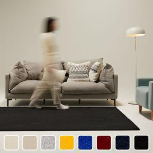 보카시 먼지없는 워셔블 단모 러그 거실 카페트 8color [맞춤가능]