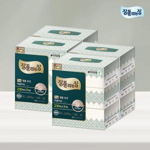 부드러운 보습 로션미용티슈 230매 x 3입 x 4팩