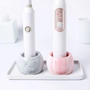 다용도 마블 세라믹 스탠드 치약 칫솔꽂이 3color