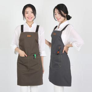 라떼 공방 무지 앞치마 2colors