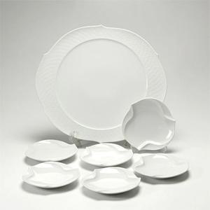 [해외] 마이센 파도의유희 화이트 6인용 디너접시세트 7pcs