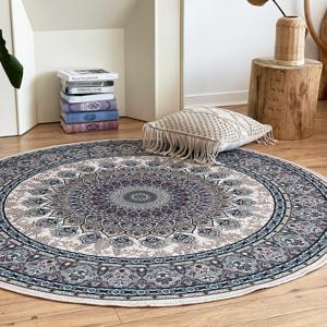아레나 원형 페르시안카페트 셔닐 거실러그  150cm 4color