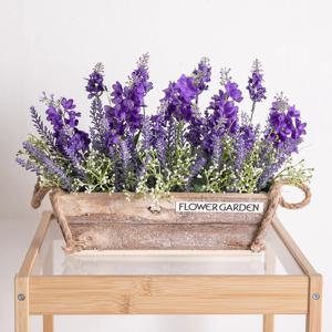 라벤더 조화 센터피스 바이올렛 수반 화분 set 38cm 인테리어 꽃 장식 소품