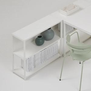 콰트로 800 2단 철제 책장
