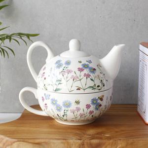 영국 플라워가든 티포원 주전자