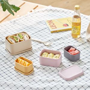 더 안전한 실리콘 밀폐용기 도시락통 550ml 4colors