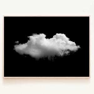Cloud and Black 구름 팝아트 블랙 사진 흑백 액자