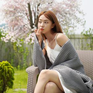 국내생산 와플 비치타월 캠핑 여행 골프 수건