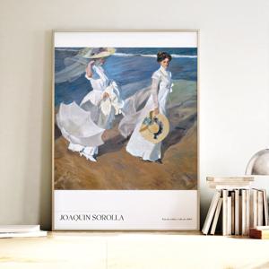 썸머홀리데이 명화 그림액자 39종 - 호아킨소로야 해변산책