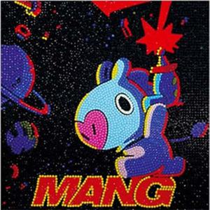 BT21 보석십자수 큐빅페인팅 SQUAD_MANG 25x25