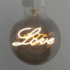LONG C-디자인램프 G95 (LOVE)스모키 5W/E26/2200K_전구색