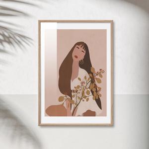 1+1 인물화 미니멀 일러스트 65종 - 45. ﻿﻿﻿﻿﻿인물화 미니멀 일러스트045