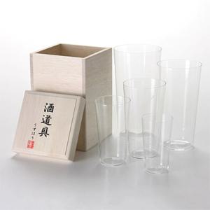 [해외] 일본 명품 유리 공예 우스하리 텀블러 칵테일 맥주잔 위스키 유리잔 5종 세트