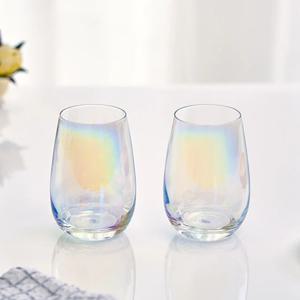 아크프랑스 홀로그램 오로라 미네 370ml 2P 홈카페유리컵