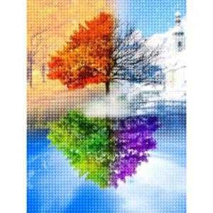 DIY 보석십자수 세트 30x40 지혜의 나무 (D30-11)
