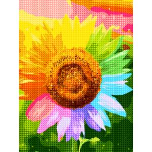 DIY 보석십자수 세트 30x40 레인보우 해바라기 (D30-10)