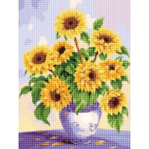 DIY 보석십자수 세트 30x40 화병 속 해바라기 (D30-8)