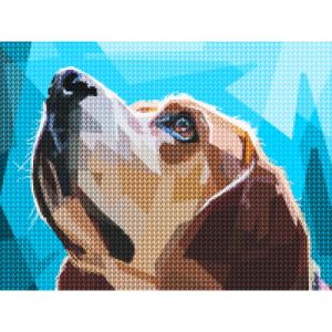 DIY 보석십자수 세트 30x40 조각 강아지 (D30-18)
