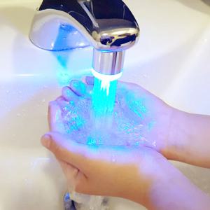 KC인증 클린 LED 워터탭 녹물제거 세면대 수도꼭지교체