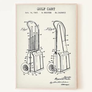 골프카트 골프장 인테리어 소품 액자