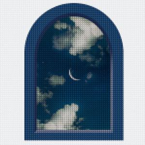 DIY 보석십자수 세트 25x25 밤하늘 (D25-32)