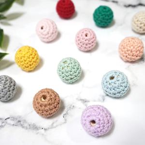 마크라메 재료 비즈공예 뜨개구슬 니트비즈 20mm (12colors)