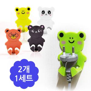 요술 콘센트 거치대 2p, 케이블정리 전선정리