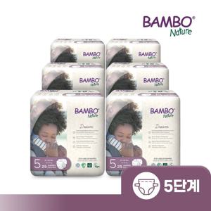 밤보드림 기저귀 5단계 밴드형 25매x6팩 1박스