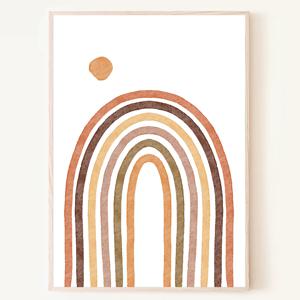 추상 rainbow 미니멀리즘 보헤미안 인테리어 그림