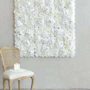 마노르 꽃벽 플라워 조화 벽장식 포토존 플라워월 수직정원 화이트