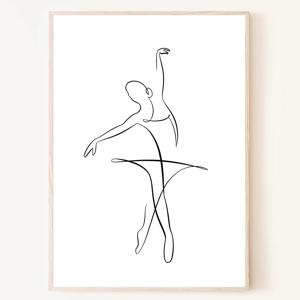 발레 드로잉 ballet 포스터