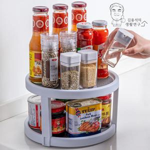 다용도 회전트레이 주방 양념통정리 회전쟁반 3size
