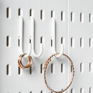 페그보드 타공판 S자 후크 고리 3P_2colors