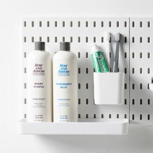 페그보드 타공판 롱 선반_화이트