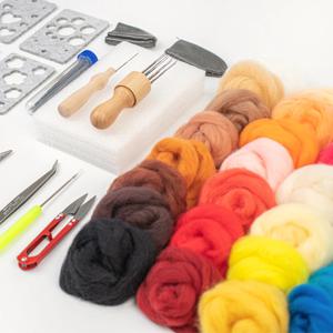 DIY 양모펠트 양모 5g 35색 + 추가증정 20g + 도구 풀세트 (끝판왕 구성)