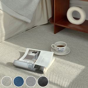 자가드 사이잘룩 러그 거실 패드 사각 사계절 카페트_4colors,6sizes