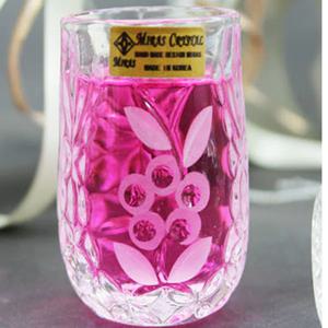 크리스탈핸드메이드체리스트레이트6p 위스키잔 소주잔