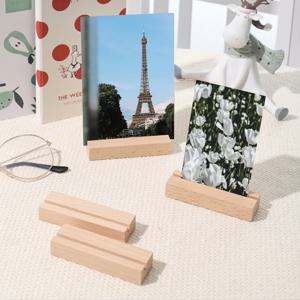 명함 엽서 사진 꽂이 거치대 홀더 원목 우드 나무 받침대