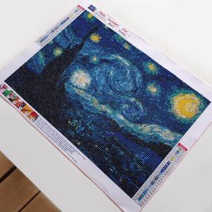 DIY 명화 보석십자수 비즈십자수 큐빅세트 별이 빛나는 밤