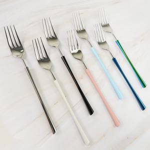 가볍고 예쁜 퀴진 데일리 커트러리 스테인리스 포크 (7color)