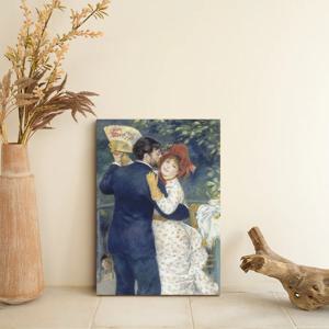 화가의 봄 미송나무 캔버스 두꺼비집 가리개 액자/ 30_오귀스트 르누아르_시골의 무도회
