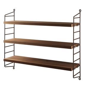 국내발송 - String Pocket 스트링 포켓 선반 oiled teak/brown