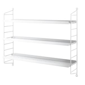 국내발송- String Pocket Metal 스트링 포켓 메탈 선반 white/white