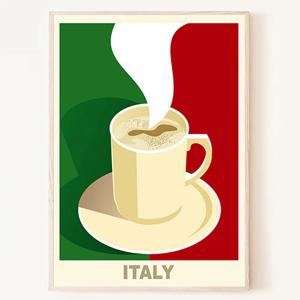 ITALY 이탈리아 커피 포스터 카페그림 액자